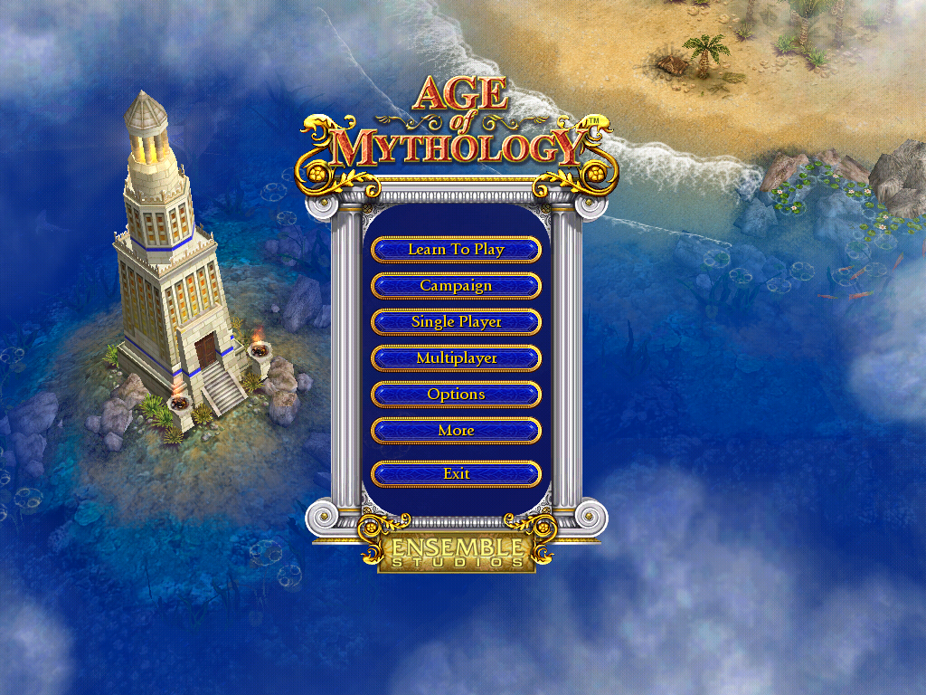 Age of Mythology menu