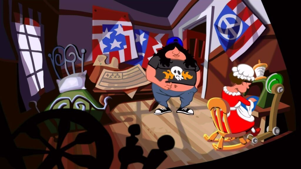 The world ends with a flush - American flag